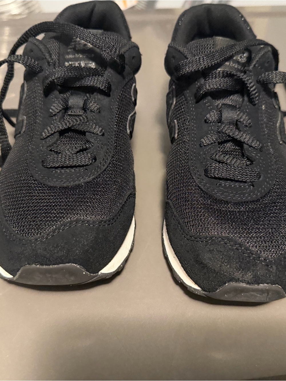 New Balance Women's Black Mesh & Suede Sneakers